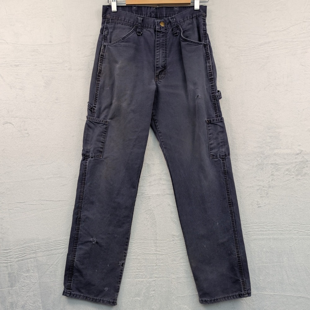 Bulwark FR Pants Men 29x33 Navy Blue Flame Resistant Utility Carpenter Straight
